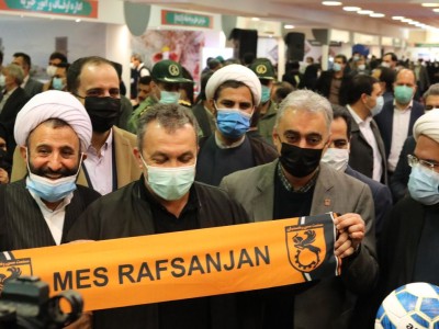 حضور مسئولین کشوری،استانی و شهرستانی در غرفه باشگاه صنعت مس رفسنجان
